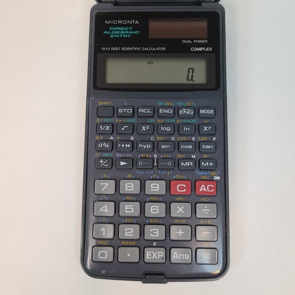 MICRONTA 65-820/EC-4041 Vintage Calculator Dual Power